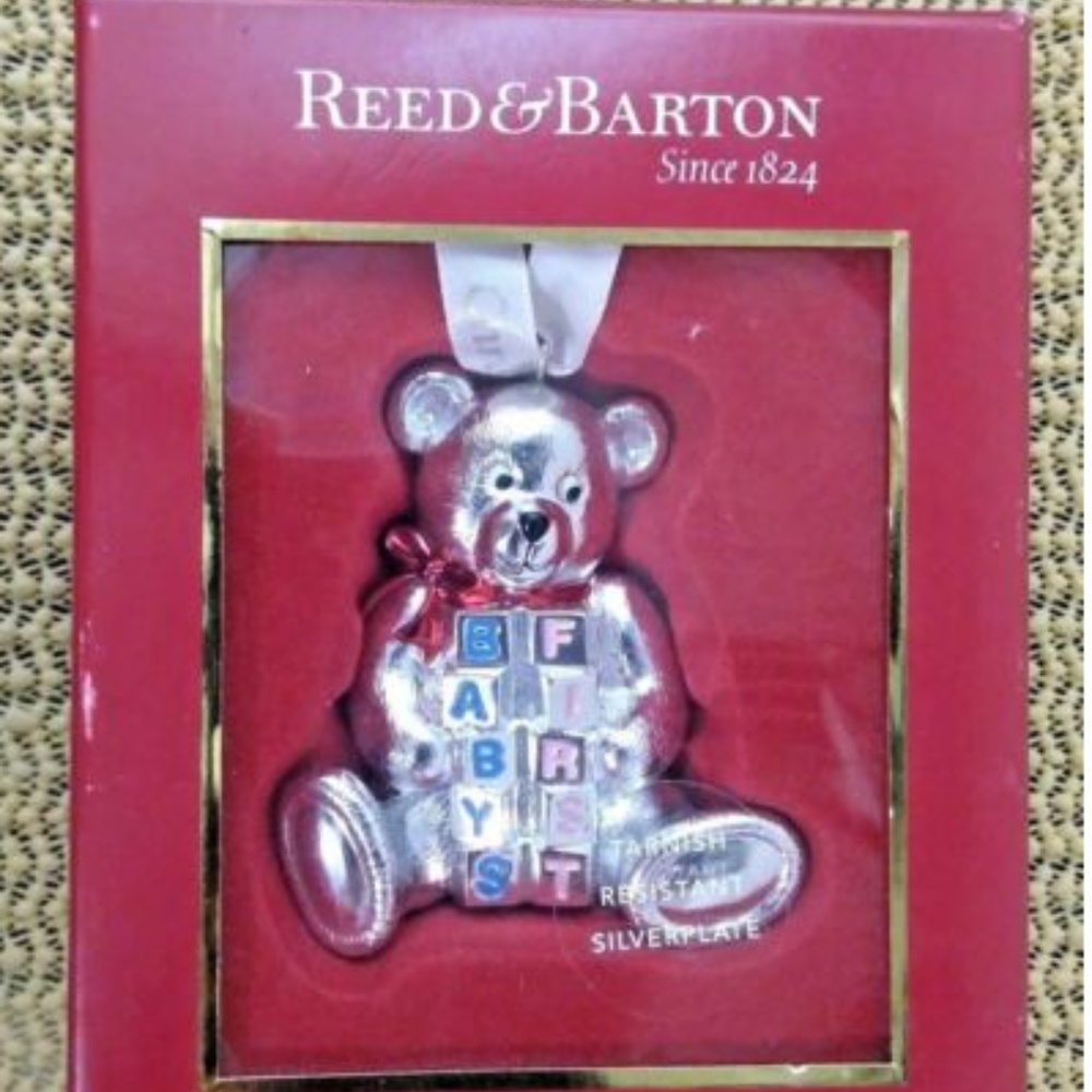 Reed & Barton Ornament 2011 Baby’s First Bear NEW